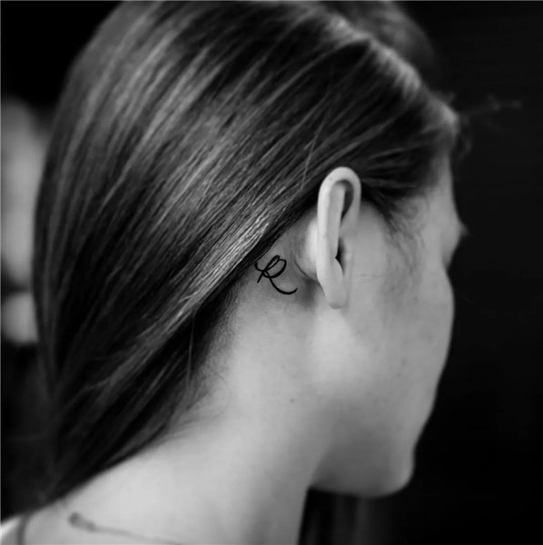▷ Pretty Behind Ear Tattoos Women