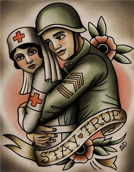 Quyen Dinh Nurse tattoo, Art tattoo, Soldier tattoo