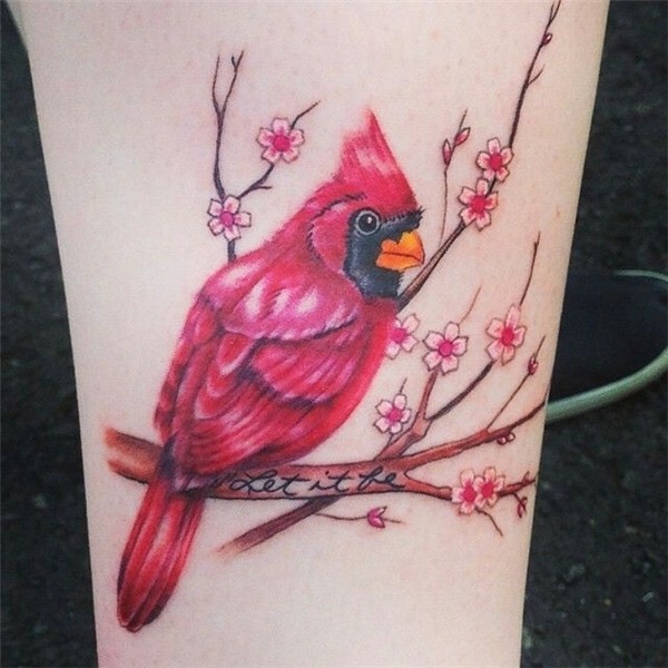 RED CARDINAL TATTOO Red bird tattoos, Red cardinal tattoos,