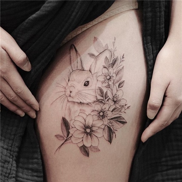 Rabbit 🐇 . . . #rabbit 🐰 #rabbittattoo #tattoos #girltattoo