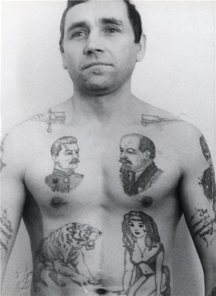 Rare photographs from coded world of Russian criminal tattoo