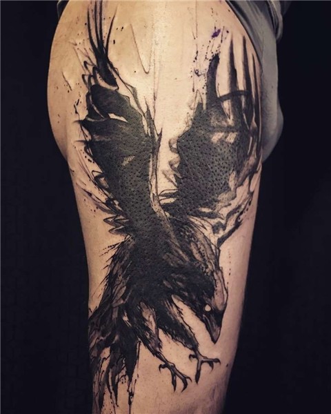 Raven forearm tattoo Hand tattoos, Trendy tattoos, Sleeve ta