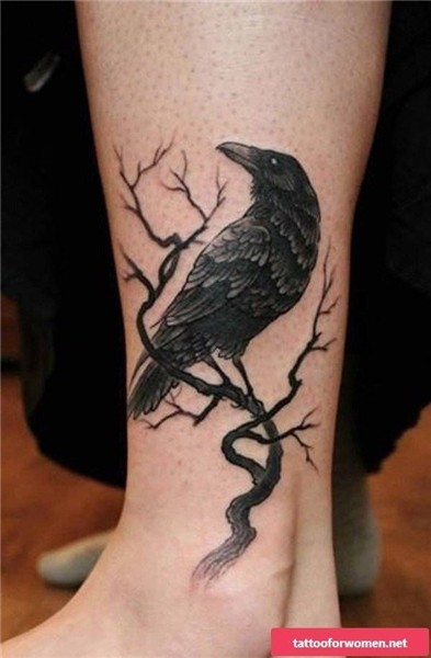 Raven tattoo symbolism - wisdom in mythology or evil from th