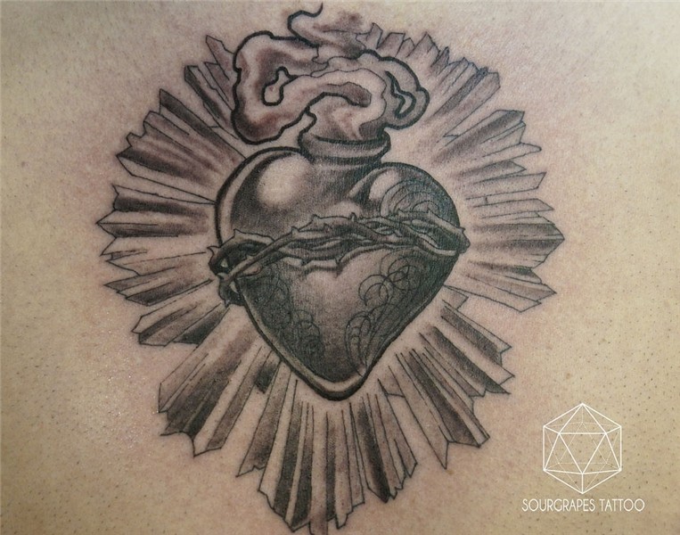Realistic Sacred Heart Drawing at GetDrawings Free download