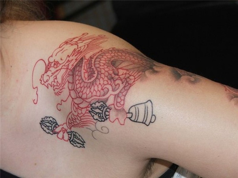 Red Ink Dragon Tattoo Designs - Best Tattoo Ideas