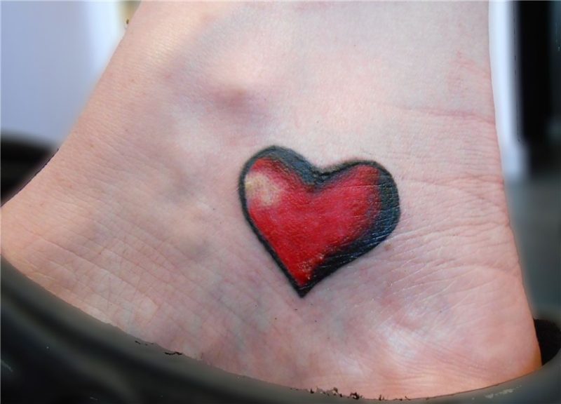 Red Love Heart Tattoo #tattoo #heart Heart tattoo designs, H
