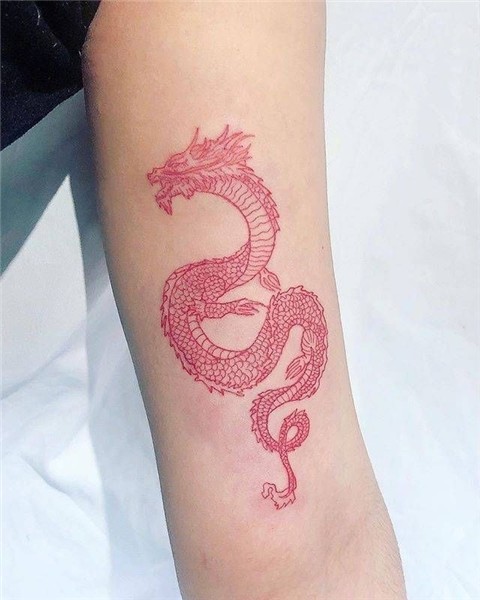 Red dragon tattoo. - #dragon #red #reddragontattoos #tattoo