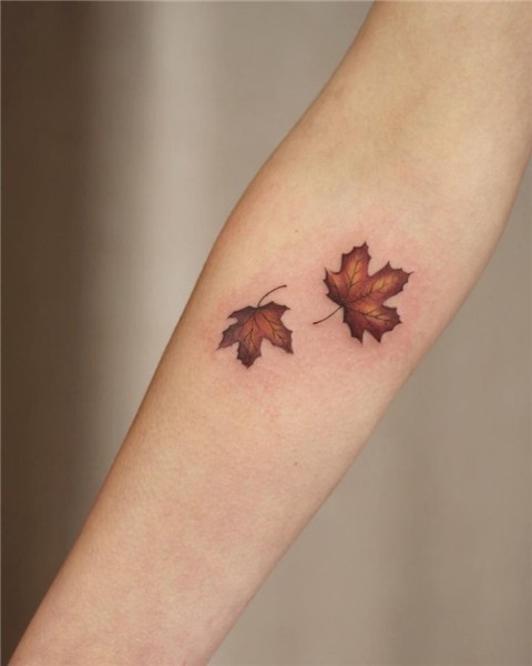Related image Maple leaf tattoos, Halloween tattoos, Fall le