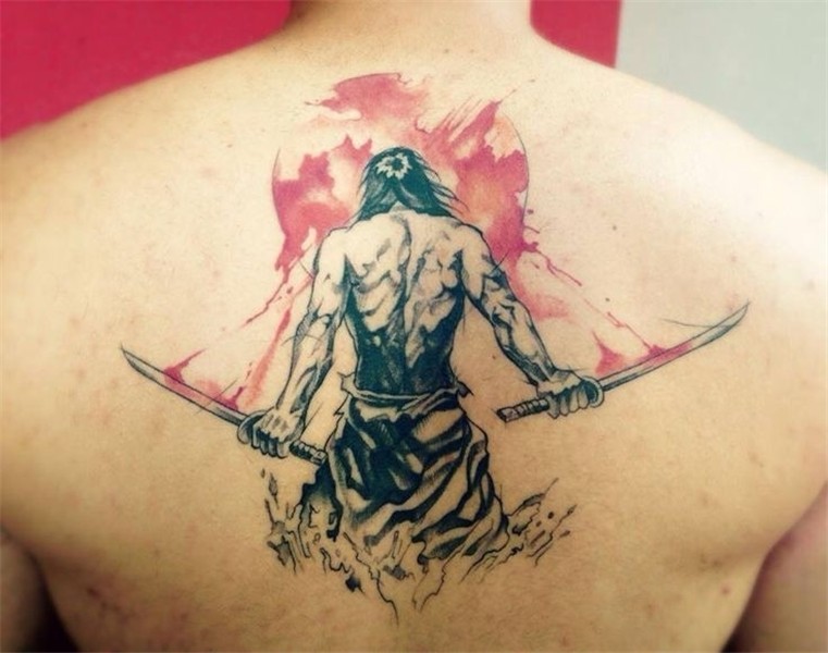 Resultado de imagem para tatuagem samurai aquarela Inspiraçã