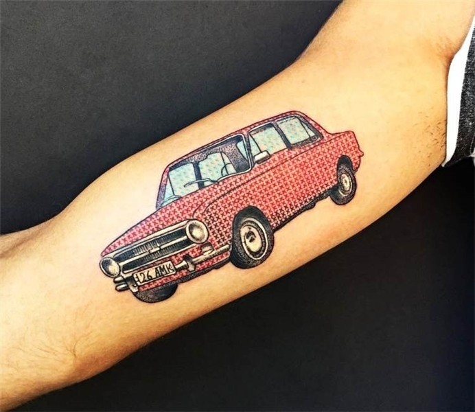 Retro Car tattoo by Eva Krbdk Post 17380