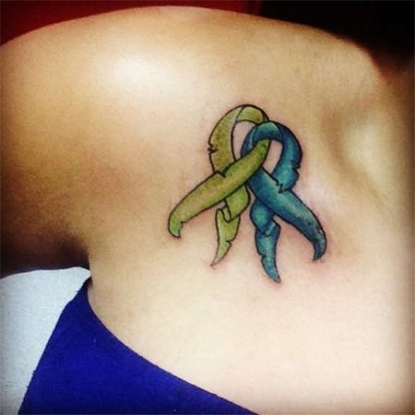Ribbon cancer Tattoos