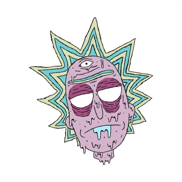 Rick and Morty Trippy Outline - Bing images