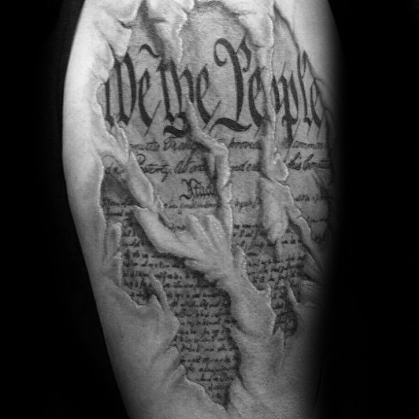 Ripped Skin We The People Mens Arm Tattoo #armtattoosmen Rip