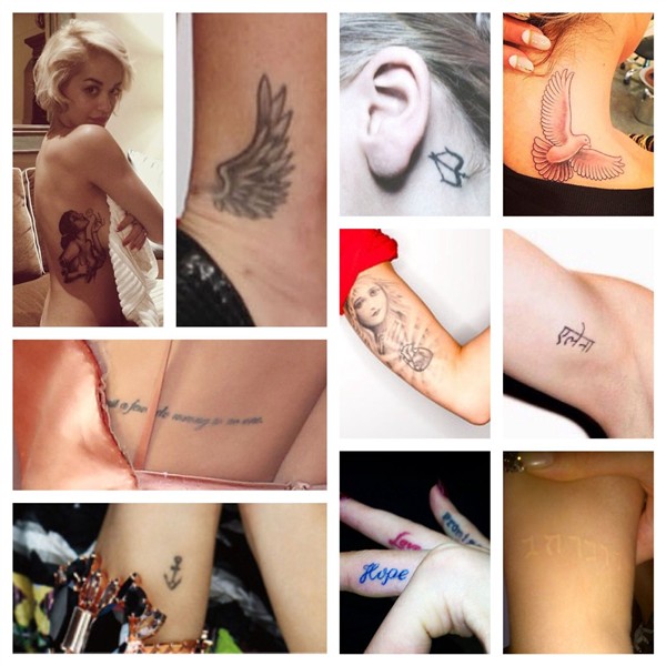Rita Ora Tattoos Rita ora tattoo, Celebrity tattoos, Tattoos