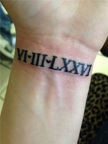 Roman Numeral Wrist Tattoo Designs, Ideas and Meaning Tattoo