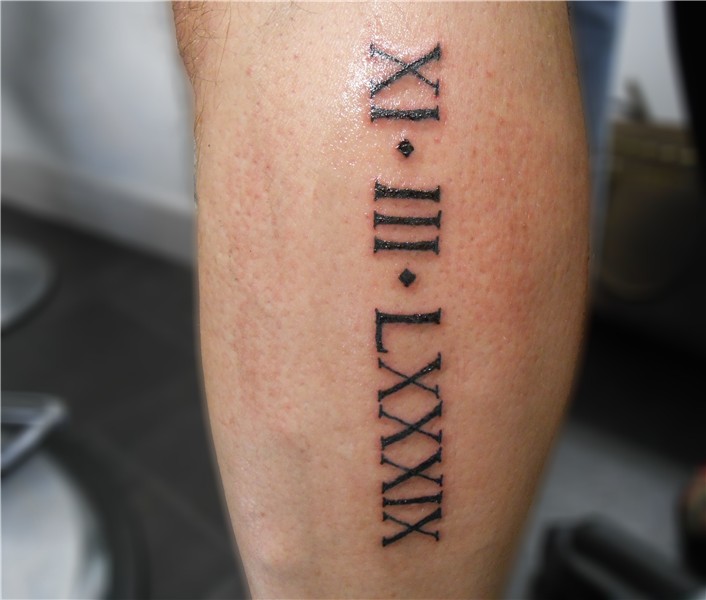 Roman numeral Tattoos