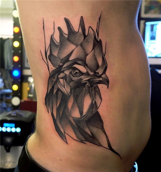 Rooster Side Tattoo