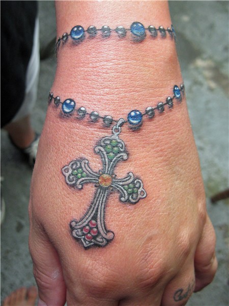 Rosary Wrist Tattoo Rosary tattoo wrist, Rosary bead tattoo,