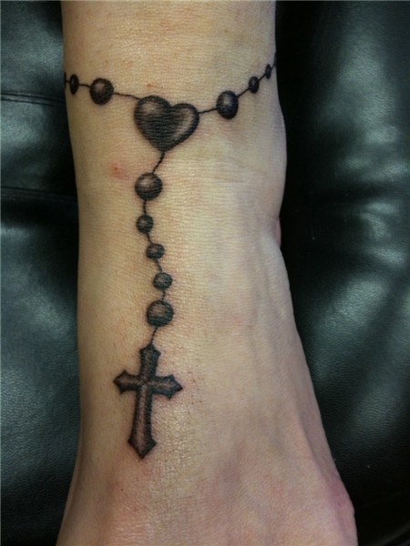 Rosary foot Tattoos