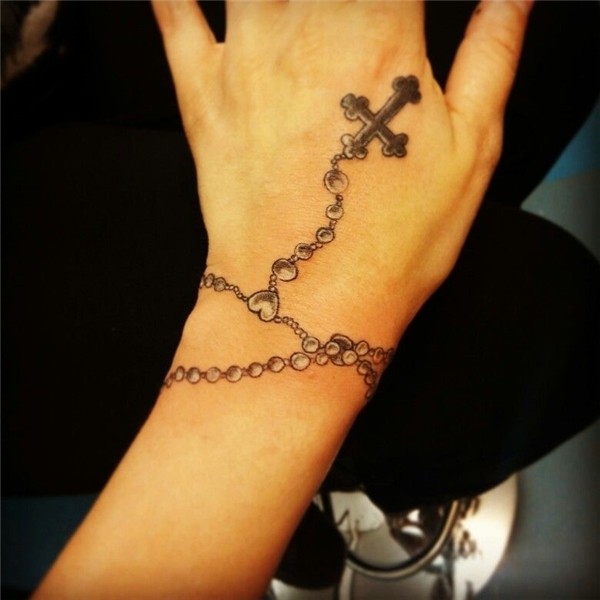 Rosary tattoo made to my liking! Tattoos, Fingerprint tattoo