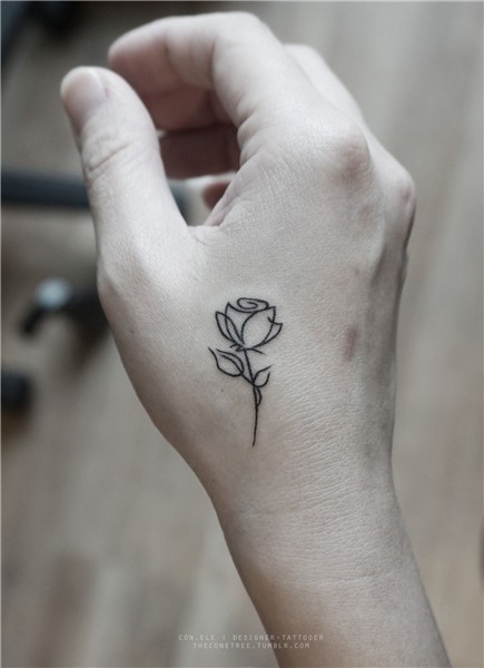 Rose Easy Hand Tattoo - Easy Hand Tattoos - Easy Tattoos - C