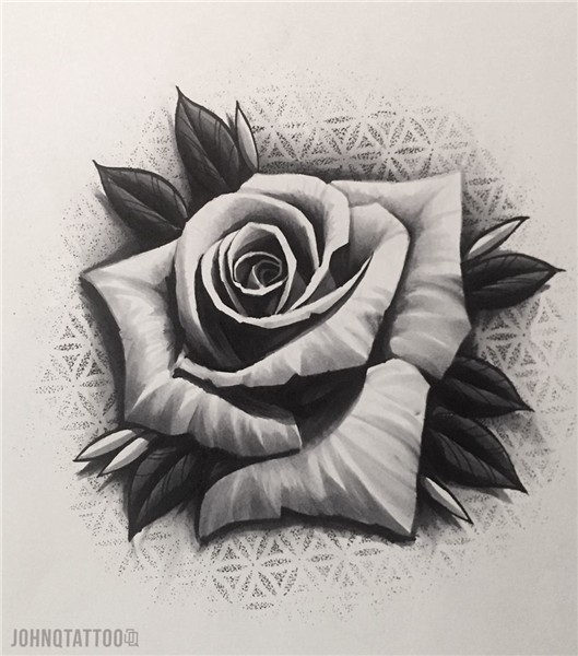 Rose design I would love to tattoo! Dotwork ros stockholm hu