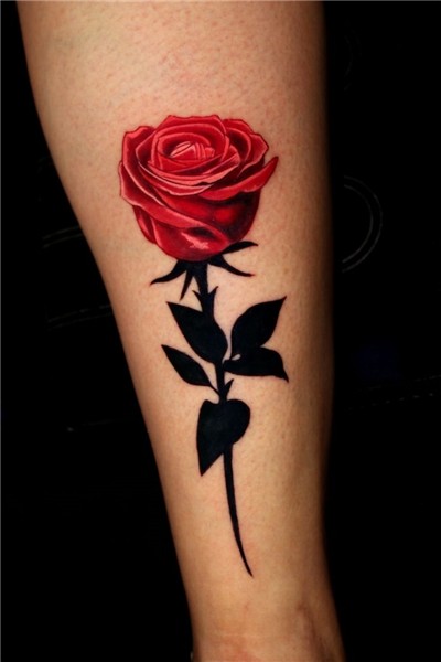 Rose tattoo. Love it. Tattoo & Photo crd: Jeremy Brown. Rose