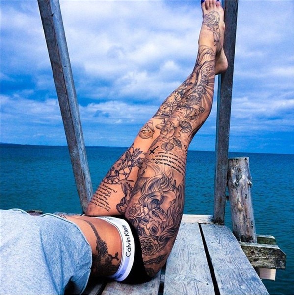 Sabrina Madsen / 1337tattoos Leg sleeve tattoo, Leg tattoos,