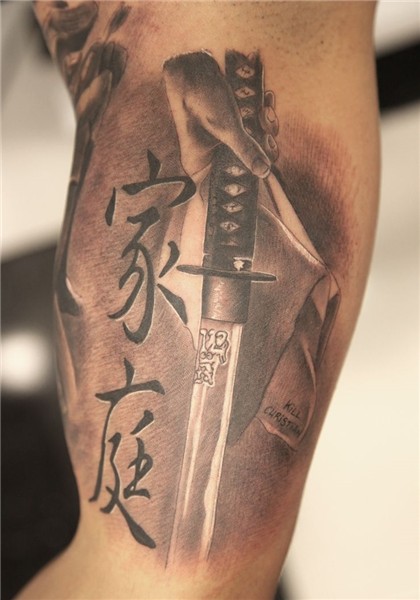 Samurai Sword Tattoo Car Interior Design Sword tattoo, Sleev