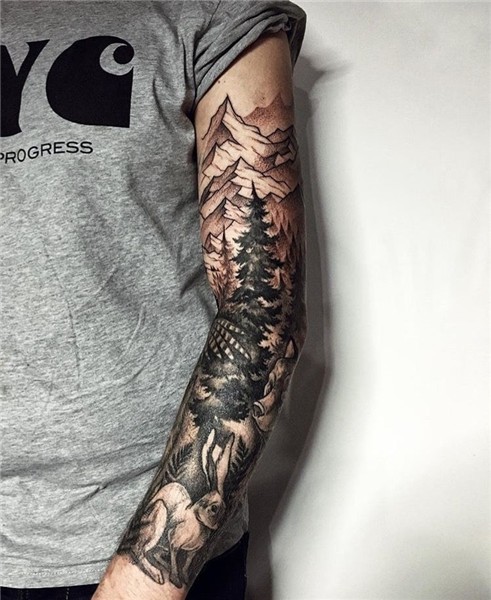 Sasha Kiseleva's Work 3 Nature tattoo sleeve, Tattoo sleeve