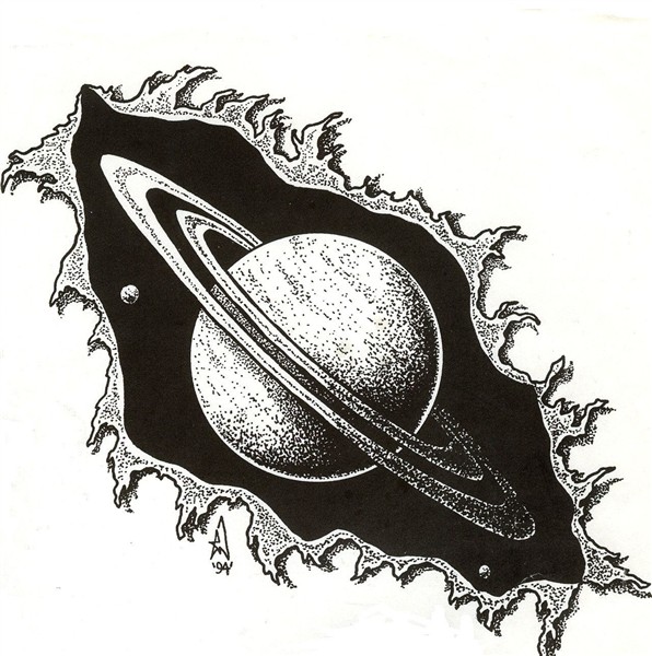 Saturn tattoo flash by MordoMorbius on deviantART Saturn tat