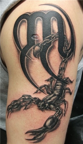 Scorpion Zodiac Sign Tattoo 905-270-9595 Scorpio tattoo, Tri