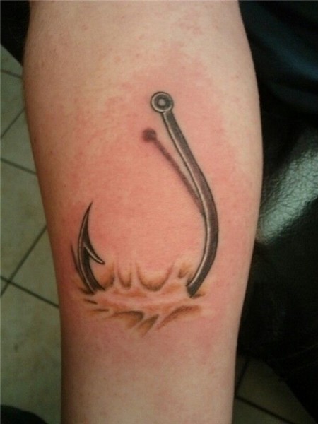 Screaming Needle Hook tattoos, Fishing hook tattoo, Tattoos