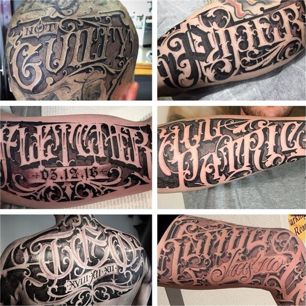 Scribomania: Sam Taylor’s Ornate Freehand Lettering Tattoo l