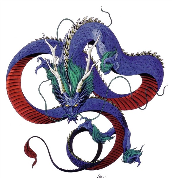 Seiryu Dragon art, Creature art, Mythical creatures