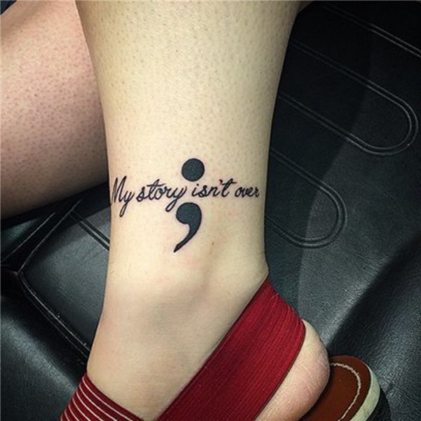 Semicolon Tattoo Designs are Symbol for Those who are Strugg