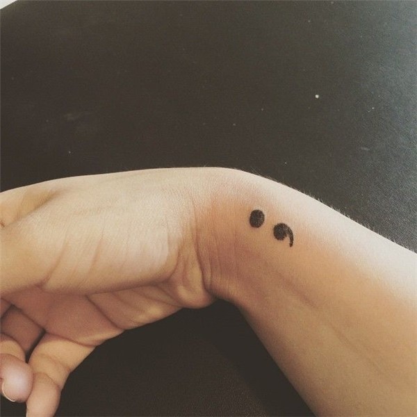 Semicolon Wrist Tattoo Designs, Ideas and Meaning Tattoos Fo