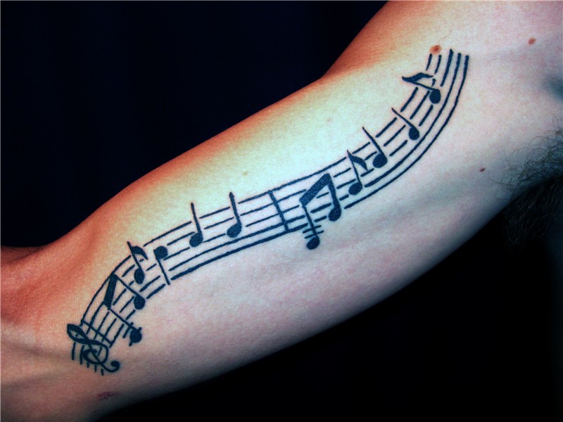 Sheet Music Tattoo Arm * Arm Tattoo Sites
