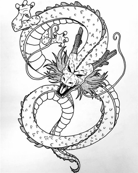 Shenron DBZ Tattoo - LaWrence Art #Shenron #Dragonball #dbz