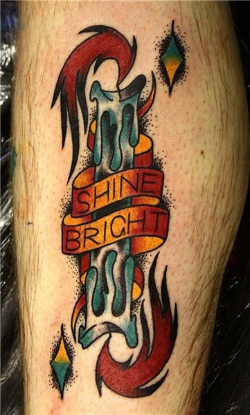 Shine bright candle tattoo - Tattoos Book - 65.000 Tattoos D