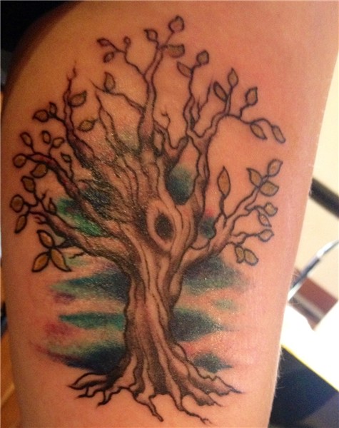 Simple tree tattoo