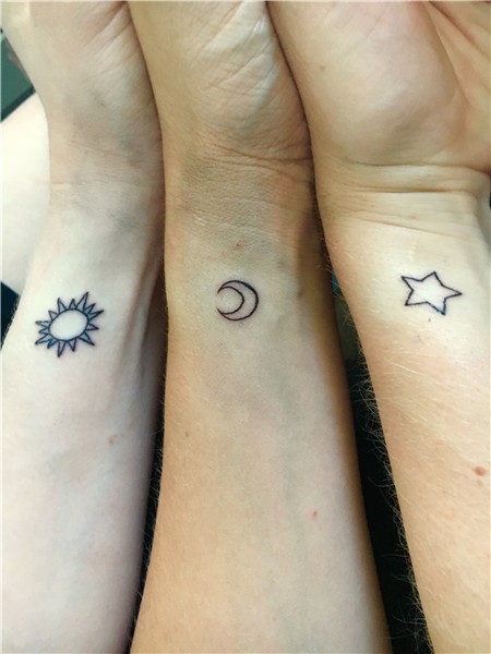 Sister Tattoos. We are the Sun, the Moon, and the Stars. Wri