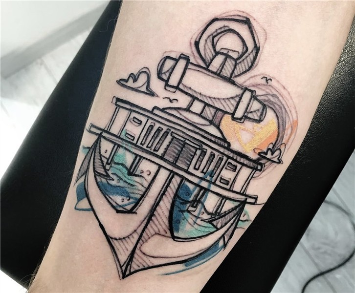 Sketchbook Tattoos that Vibrate on the Body by Luca Testadif