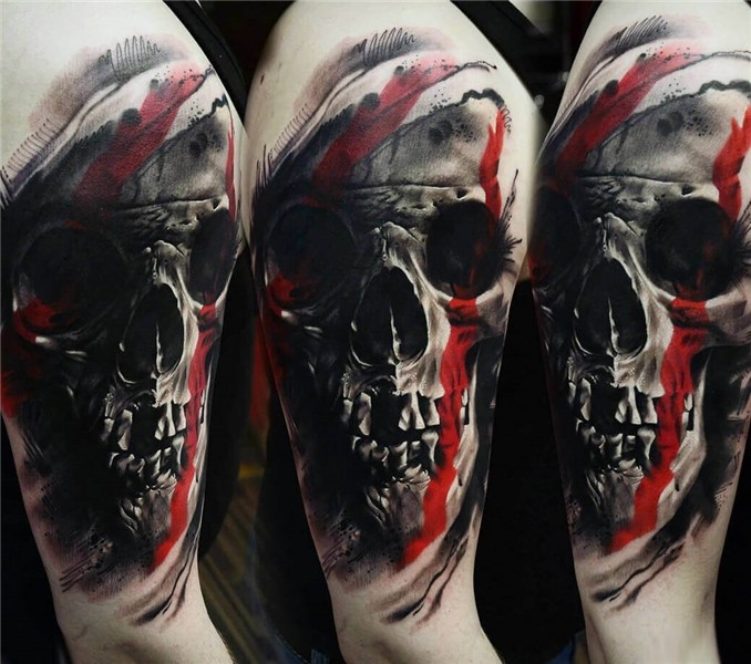 Skull tattoo by A D Pancho Photo 14344