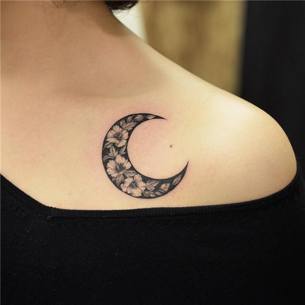 Small Crescent Moon Tattoo (70 photos)