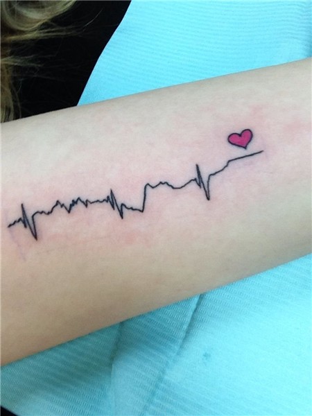 Small Heartbeat Tattoo (69 photos)