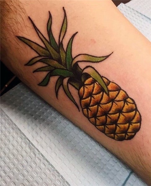 Small Pineapple Tattoo - Best Tattoo Ideas