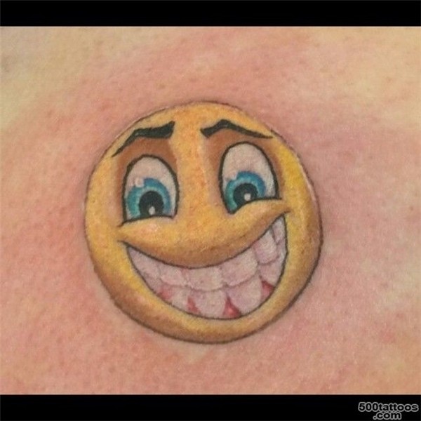 Smiley face tattoo: photo num 12180