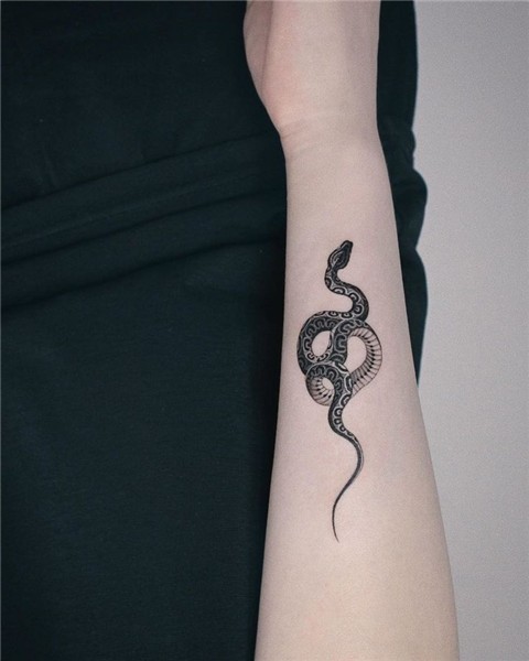 Snake tattoo by © ZIPIN BLACK Snake tattoo design, Tattoos,