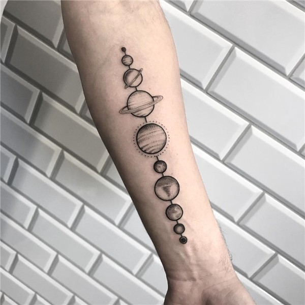 Solar System Forearm Tattoo - Tattoo Designs for Women